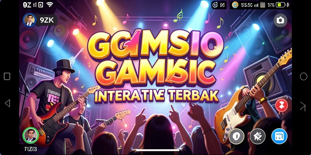 Tangkapan layar gameplay <strong>9ZK</strong> menampilkan keseruan bermain musik.