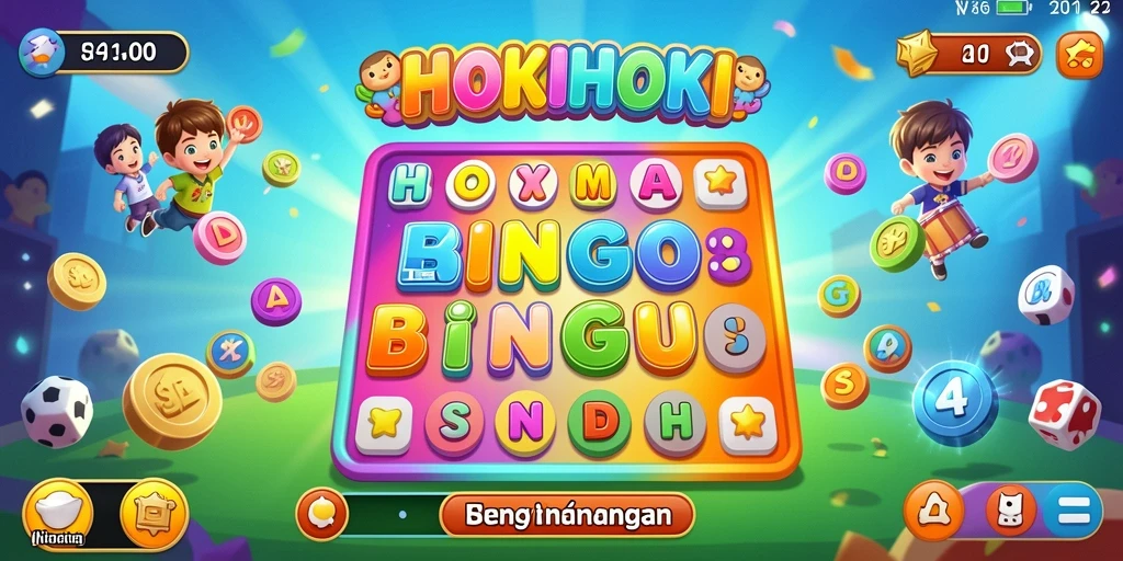 Tampilan gameplay HOKIHOKI yang seru dan mengasyikkan.