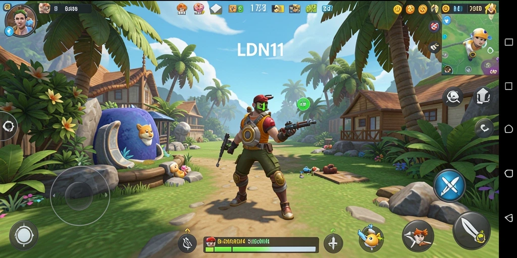 Screenshot utama LDN11 menunjukkan gameplay yang penuh warna dan seru.