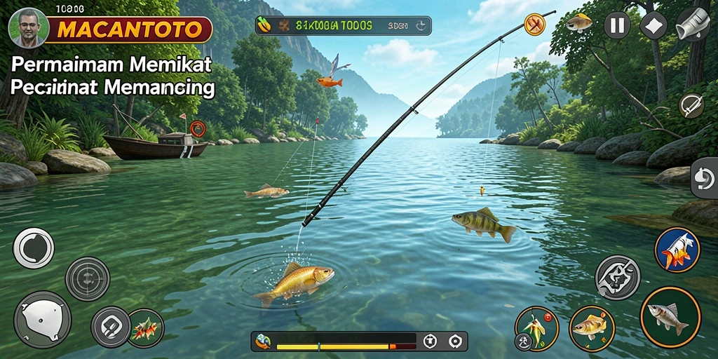 Gameplay menyenangkan dari permainan memancing MACANTOTO.