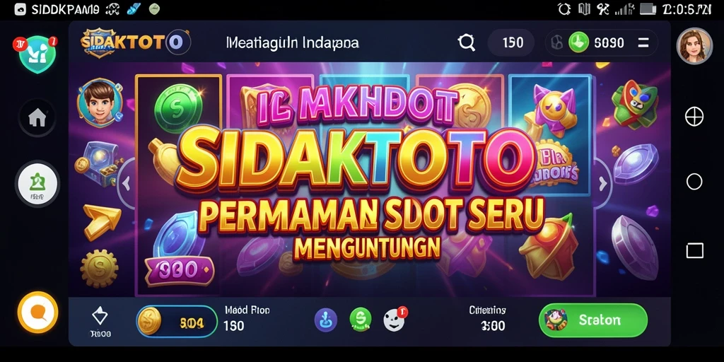 Screenshot gameplay Slot penuh warna dan menarik.